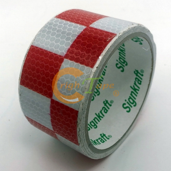 1500系列賽車格方格紋反光貼紙/膠帶-黃紅方格停產