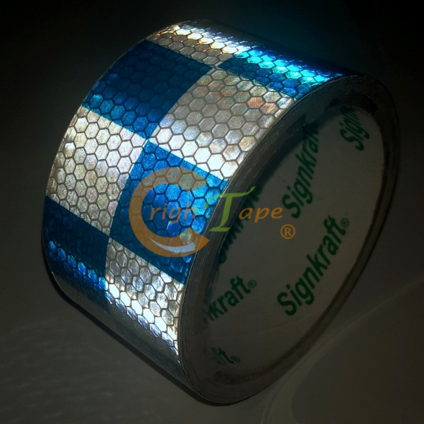 1500系列賽車格方格紋反光貼紙/膠帶-黃紅方格停產