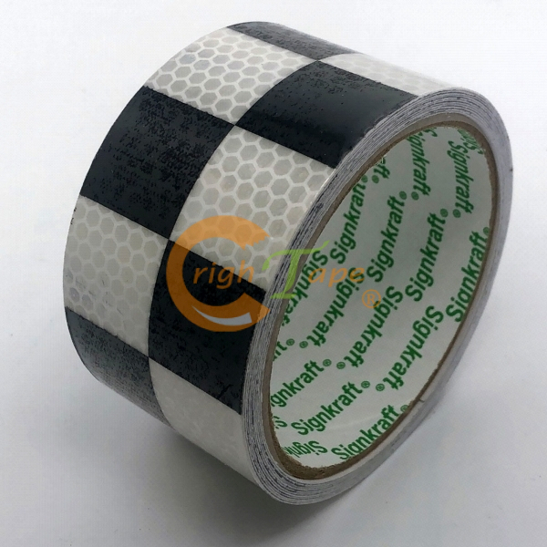 1500系列賽車格方格紋反光貼紙/膠帶-黃紅方格停產