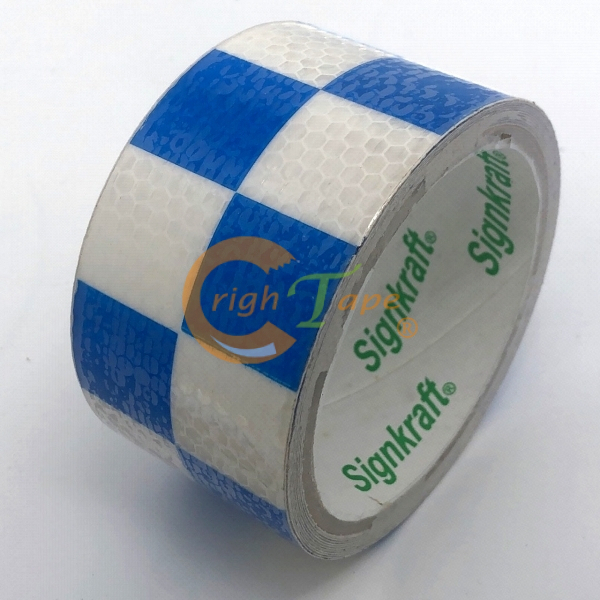 1500系列賽車格方格紋反光貼紙/膠帶-黃紅方格停產